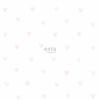 Esta Little Bandits 138915 - Wit - Roze Behang