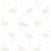 Esta Little Bandits 138917 - Zilver - Wit Behang