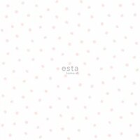 Esta Little Bandits 138936 - Wit - Roze Behang