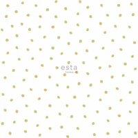 Esta Little Bandits 138937 - Wit - Goud Behang