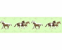 AS Creation Little Stars 35838-1 - Groen / Bruin Behang