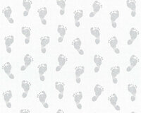 AS Creation Little Stars 35863-1 - Grijs / Wit Behang