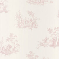 Casadeco Fontainebleau FONT81514101 - Roze / Wit Behang