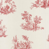 Casadeco Fontainebleau FONT81518102 - Rood / Beige Behang