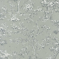 Casadeco Fontainebleau FONT81527103 - Groen Behang