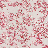 Casadeco Fontainebleau FONT81528104 - Rood / Beige Behang