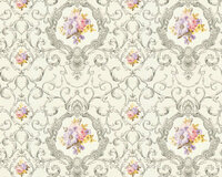 AS Creation Chateau 5 34391-3 - Zilver / Grijs Behang