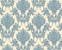 AS Creation Chateau 5 34492-6 - Blauw / Zilver Behang