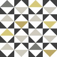 Esta Home Scandi Cool 139095 - Zwart - Geel Behang