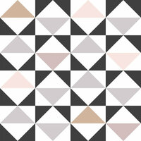 Esta Home Scandi Cool 139094 - Zwart - Roze Behang