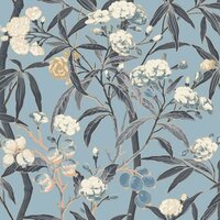 Casadeco Cuba CBBA84336226 - Blauw Behang