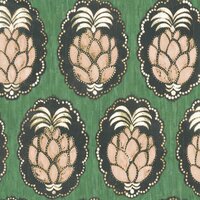 Casadeco Cuba CBBA84357434 - Roze / Groen Behang