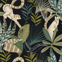 Caselio L&#039;Odyssee OYS101407922 - Groen / Zwart Behang