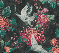 AS Creation Asian Fusion 37464-3 | 374643 - Zwart / Rood Behang