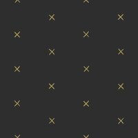 Esta Home Black &amp; White 139130 - Zwart - Goud Behang