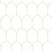 Esta Home Black &amp; White 139139 - Wit - Goud Behang