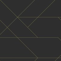Esta Home Black &amp; White 139144 - Zwart - Goud Behang