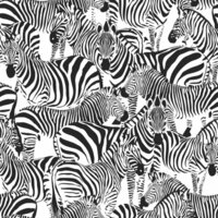 Esta Paradise 139155 Zebra - Zwart Wit Behang