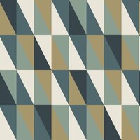 Esta Art Deco 139197 - Groen - Goud - Blauw Behang
