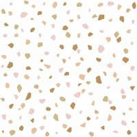 Esta Art Deco 139198 - Wit - Terracotta - Roze - Oranje Behang