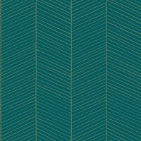 Esta Art Deco 139200 - Groen - Goud - Blauw Behang