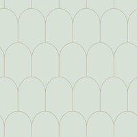 Esta Art Deco 139202 - Groen - Goud Behang