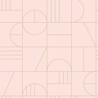 Esta Art Deco 139207 - Roze - Goud Behang