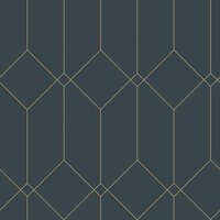 Esta Art Deco 139225 - Blauw Behang