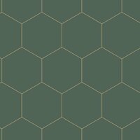 Esta Art Deco 139228 - Groen - Goud Behang