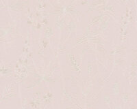 AS Creation Trendwall | 37363-3 - 373633 roze met zacht zilver glitter in bloem Behang