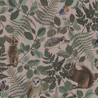 Esta Home Forest Friends Roze 139252 - Roze Behang