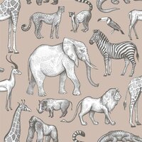 Esta Home Forest Friends Roze 139271 - Roze Behang