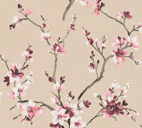AS Creation Desert Lodge 38520-3 - 385203 Roze Bloemen / Beige Behang