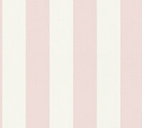 AS Creation Trendwall 2 - 38101-3 - 381013 Roze Streep / Wit Behang