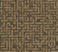 AS Creation My Home My Spa 38695-5 - 386955 Bruin / Goud Behang