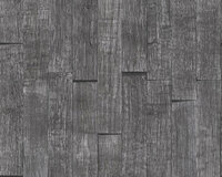 AS Creation Wood&#039;n Stone 2 Hout behang 35584-1 - Zwart Behang