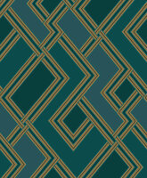 Dutch Wallcoverings Asperia 177504 groen - goud Behang