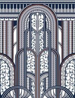Casadeco 1930 MNCT85876543 - Blauw / Grijs Behang