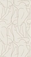 Casadeco Gallery GLRY86101108 - Beige / Wit Behang