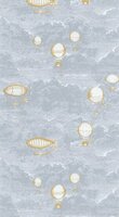 Casadeco Voyage Onirique ONIR87286144 - Blauw Behang