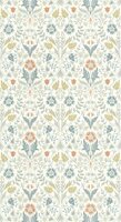 Casadeco Arts &amp; Crafts ARCR86336105 - Blauw / Wit Behang