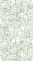 Casadeco Arts &amp; Crafts ARCR86346122 - Blauw Behang