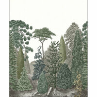 Casadeco Mediterranee MEDI87457202 - Groen / Wit Behang