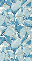 Casadeco Mediterranee MEDI87416637 - Blauw / Wit Behang