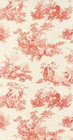 Casadeco Les Belles Toiles De Jouy LBTJ87918201 - Rood / Beige Behang