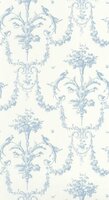 Casadeco Les Belles Toiles De Jouy LBTJ87926716 - Blauw / Wit Behang