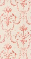 Casadeco Les Belles Toiles De Jouy LBTJ87928213 - Rood / Beige Behang