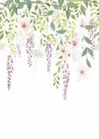 Casadeco Gardens GADN87675103 - Paars / Wit Behang