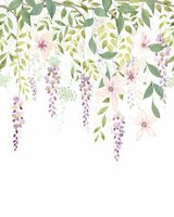 Casadeco Gardens GADN87675105 - Paars / Wit Behang