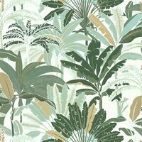 Caselio Escapade EPA102307773 - Groen / Wit Behang